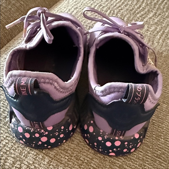 adidas Kids Purple Sneakers with Yellow Floral Accents - Picture 4 of 4